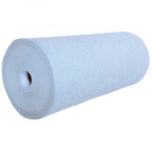 80cm wide Oil & Fuel Roll - Single thickness, Blue, Plain -0