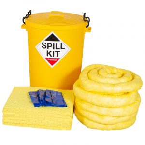 Spill Kit in Plastic Bin - 100L Chemical-0