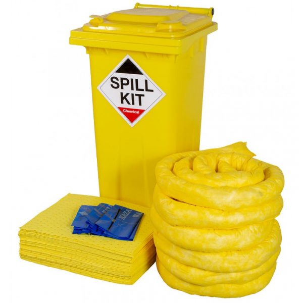Spill Kit in Wheeled Bin - 120L Chemical-0