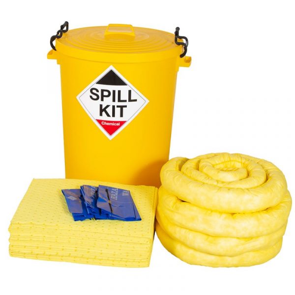 Spill Kit in Plastic Bin - 90L Chemical-0