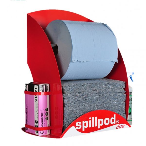 EVO Duo Spill Pod Dispenser Station + 3 FREE Absorbent Refills-0