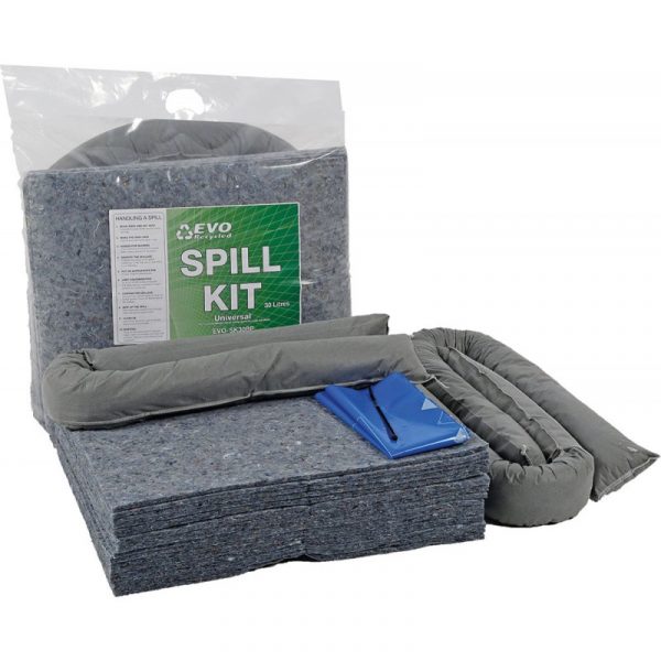 EVO Spill Kit in Sealed Plastic Bag - 30L-0