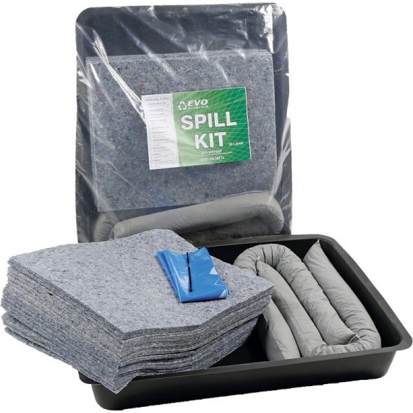 EVO Spill Kit in Clip-Close Plastic Bag + Flexible Tray - 40L-0