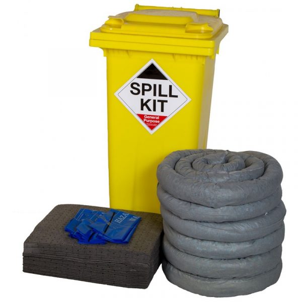 Spill Kit in Wheeled Bin - 120L General-0