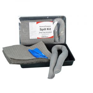 Spill Kit in Clip-Close Plastic Bag + Drip Tray - 20L General-0