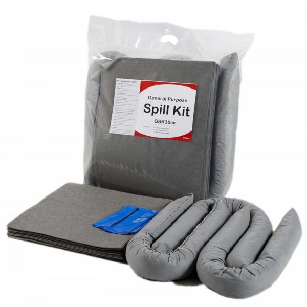 General Purpose Spill Kit in Sealed Plastic Bag - 30L-0