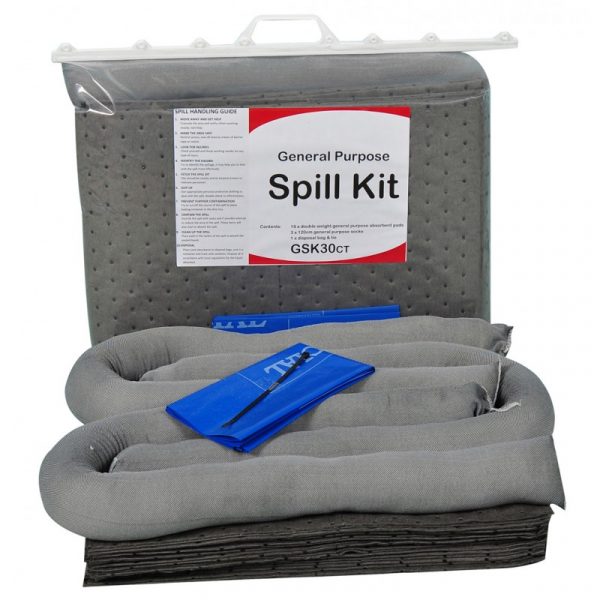 Spill Kit in Clip-Close Plastic Bag - 30L General-0