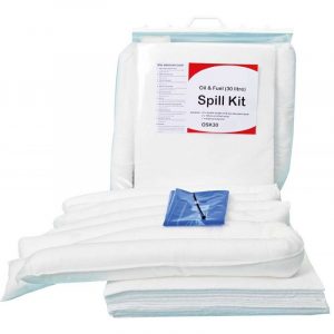 Spill Kit in Clip-Close Plastic Bag - 30L Oil & Fuel -0