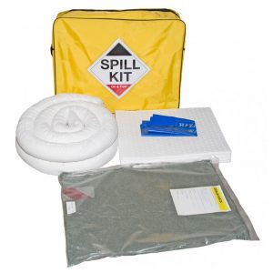 Spill Kit in Shoulder Bag with Drain Cover - 50L Oil & Fuel -0