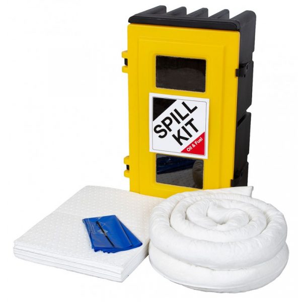 Spill Kit in Wall Cabinet - 50L Oil & Fuel -0