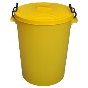 Plastic Bin & Lid - 90L-0